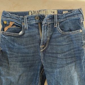 Kids (boys) Ariat B5 slim straight leg denim jeans